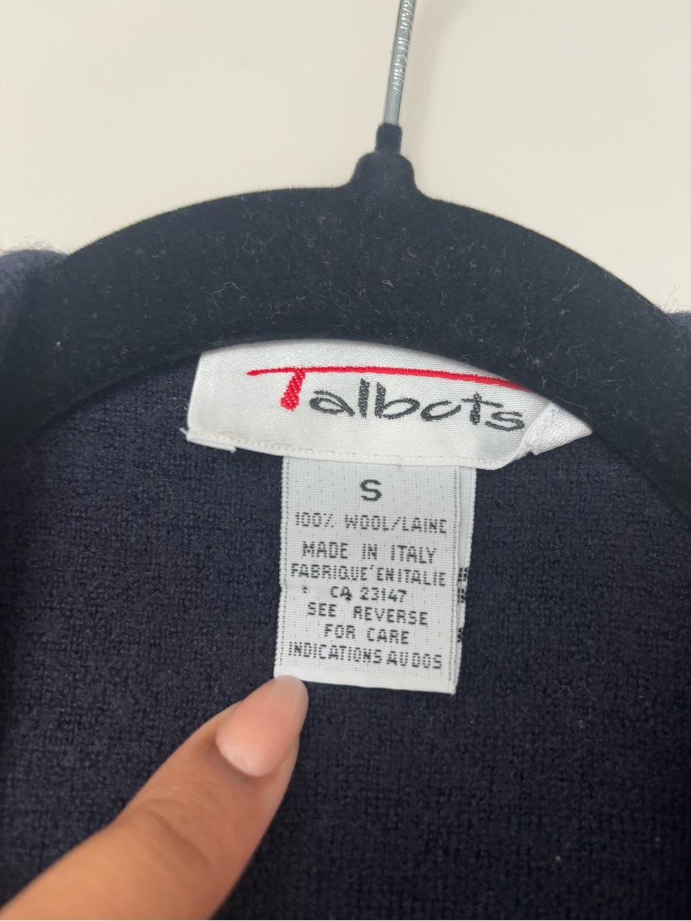 Talbots Burgundy and Black Paisley Wool Vest - Picture 3 of 5